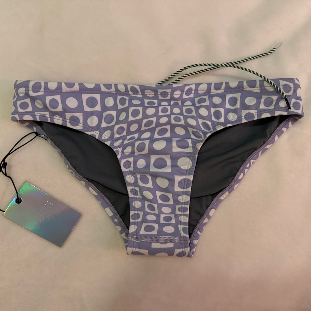 Jolyn Clothing Purple Geometric Bikini Bottom
